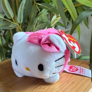 TY Hello Kitty Pink Small Plush *RARE*